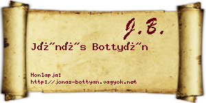 Jónás Bottyán névjegykártya